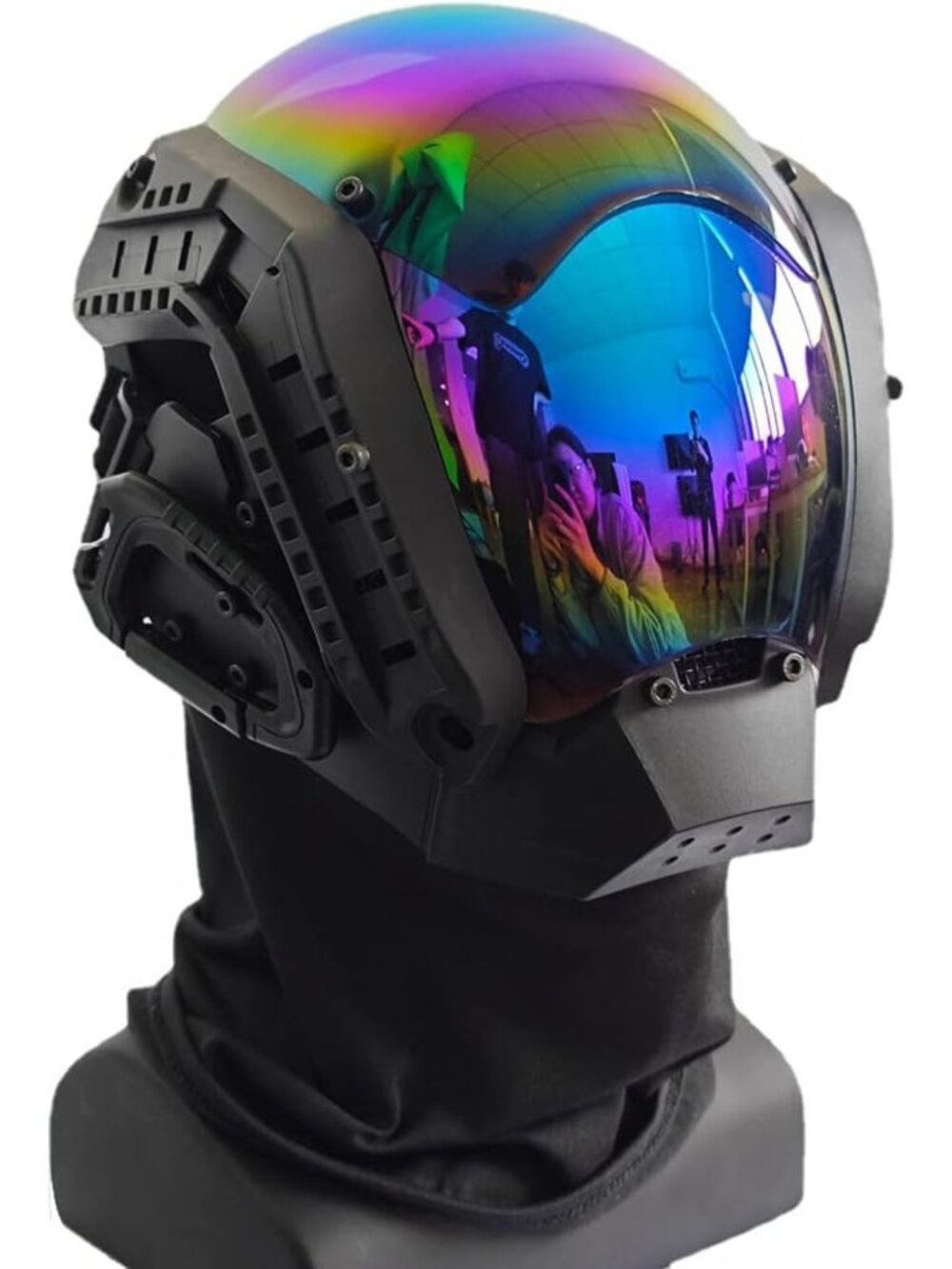 Punk Sci-Fi Cosplay Mask for Men | Mechanical Gear Halloween Party Accessory
